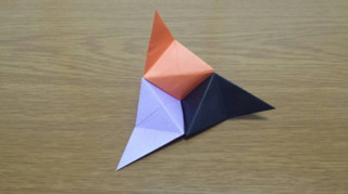 両三角錐の作り方4-7